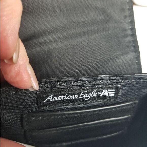 American Eagle Emoji Black Mini Crossbody Bag - Picture 9 of 11